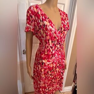 Light spring colored dress. knee length